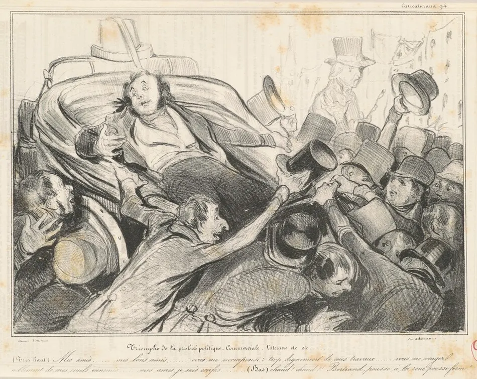 Triomphe de la probité politique commerciale by Daumier, Honoré