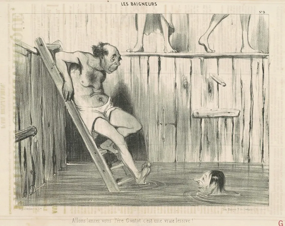 Allons lancez vous père goutot... by Honoré Daumier