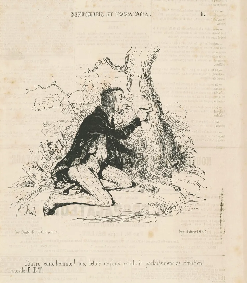 Pauvre jeune homme! by Honoré Daumier