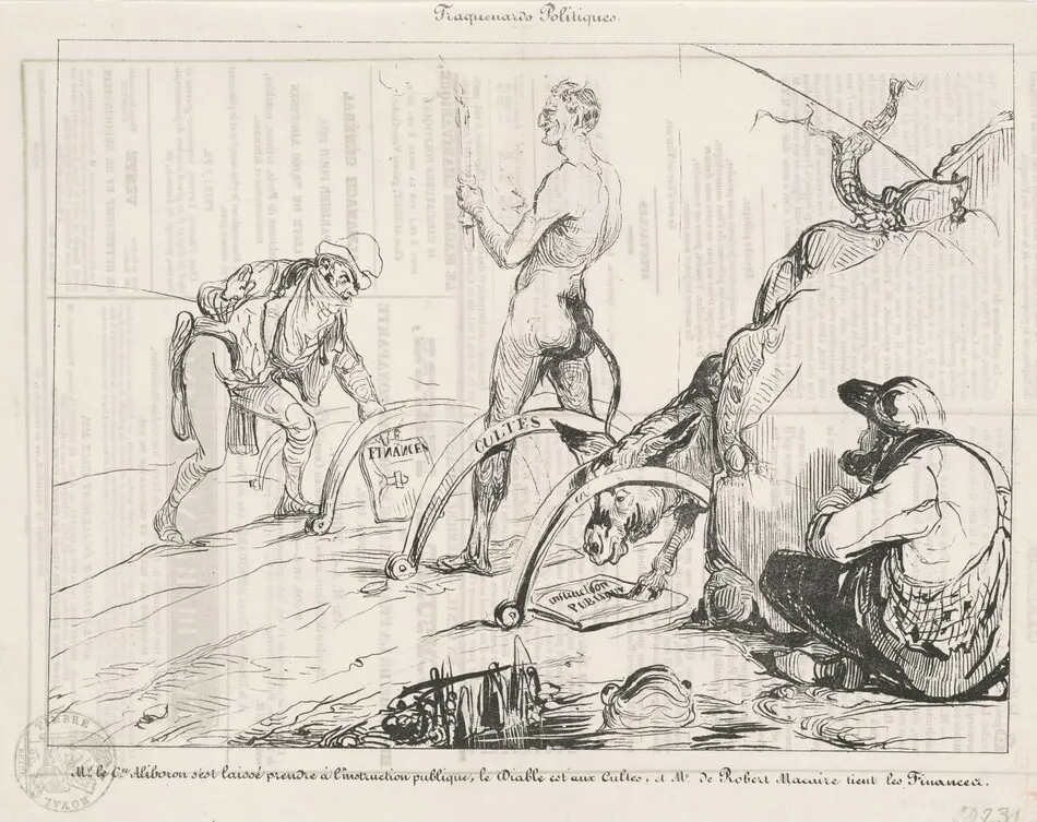 Traquenards politiques by Daumier, Honoré