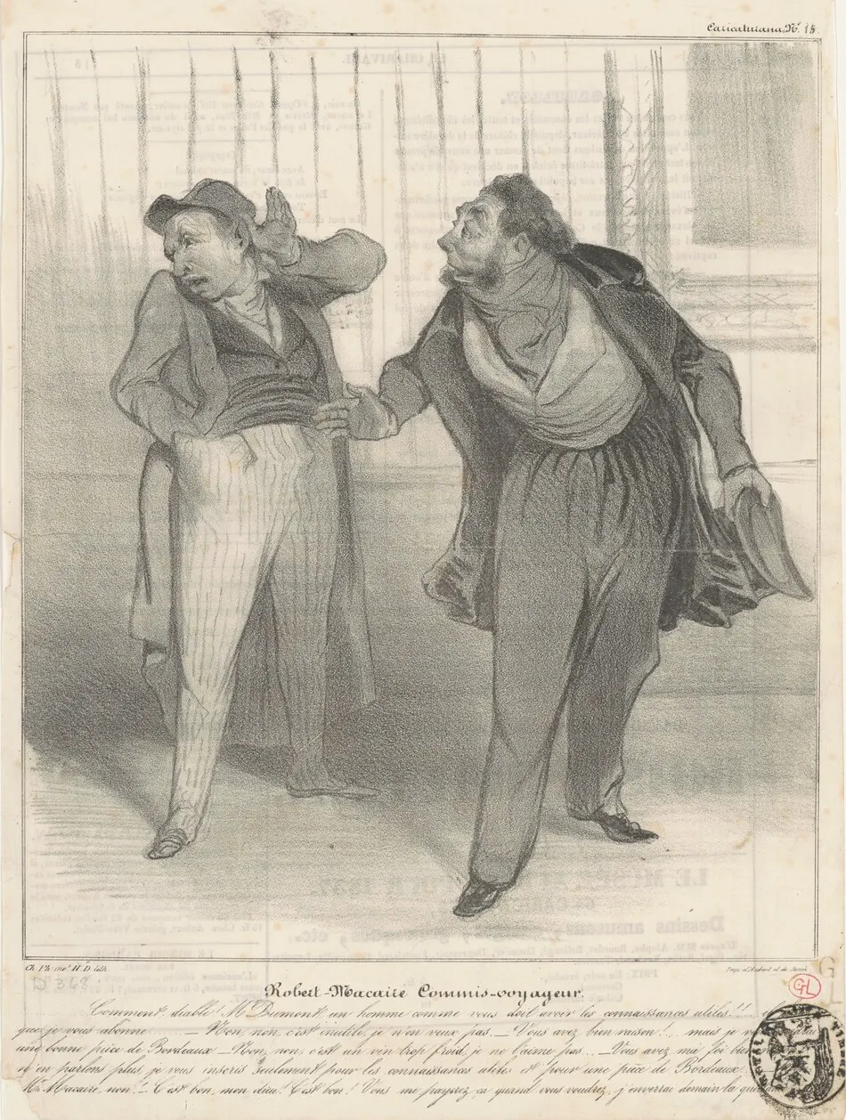 Robert Macaire commis-voyageur by Daumier, Honoré