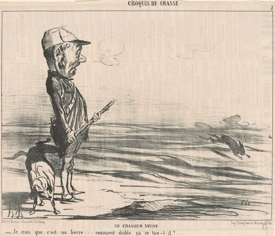 Je crois que c'est un lièvre... by Honoré Daumier