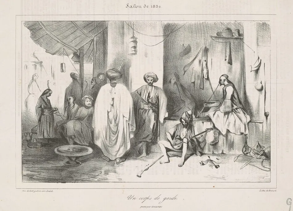 Un corps de garde peint par Decamps by Daumier, Honoré