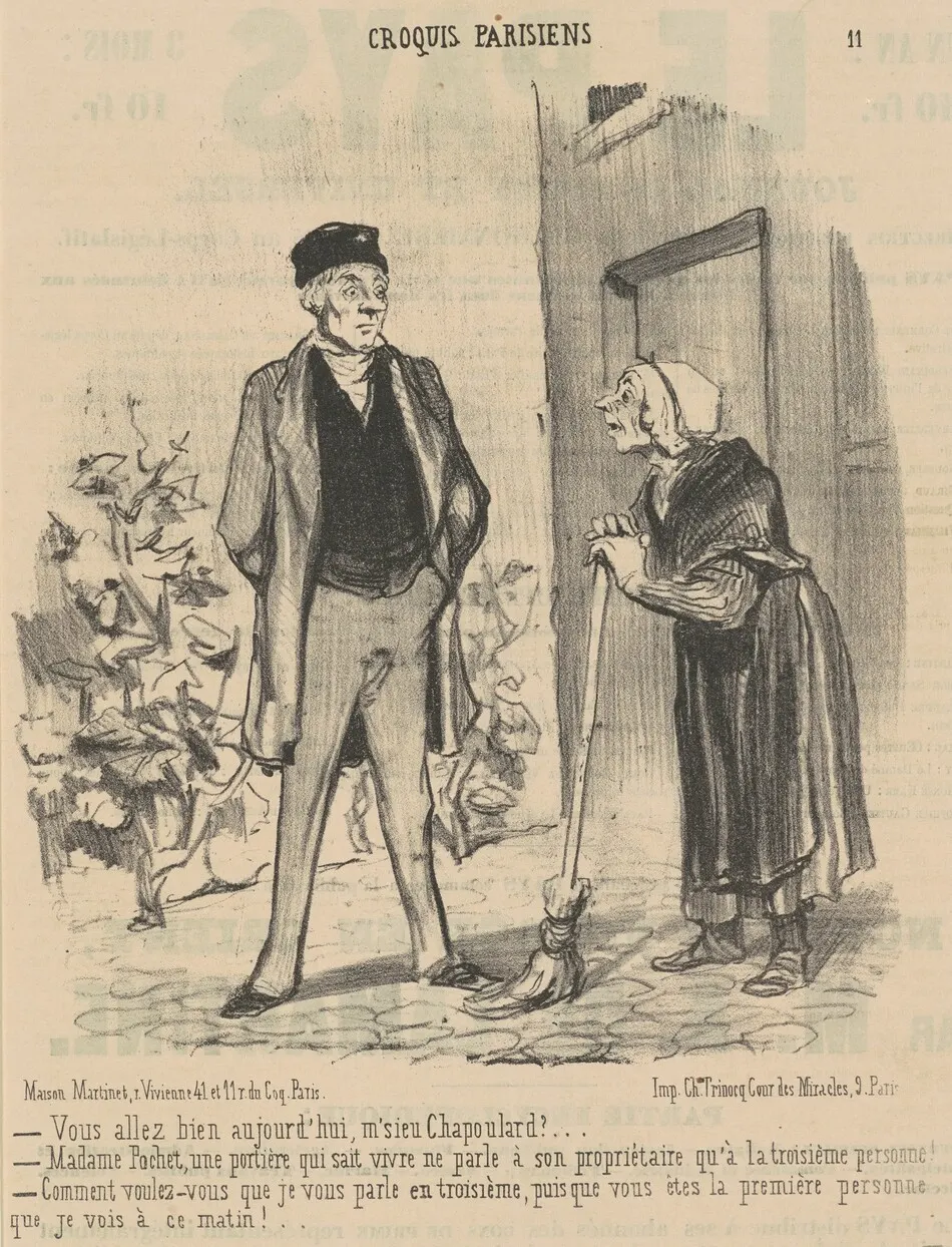 Vous allez bien aujourd'hui, M'sieu Chapoulard? ... by Daumier, Honoré