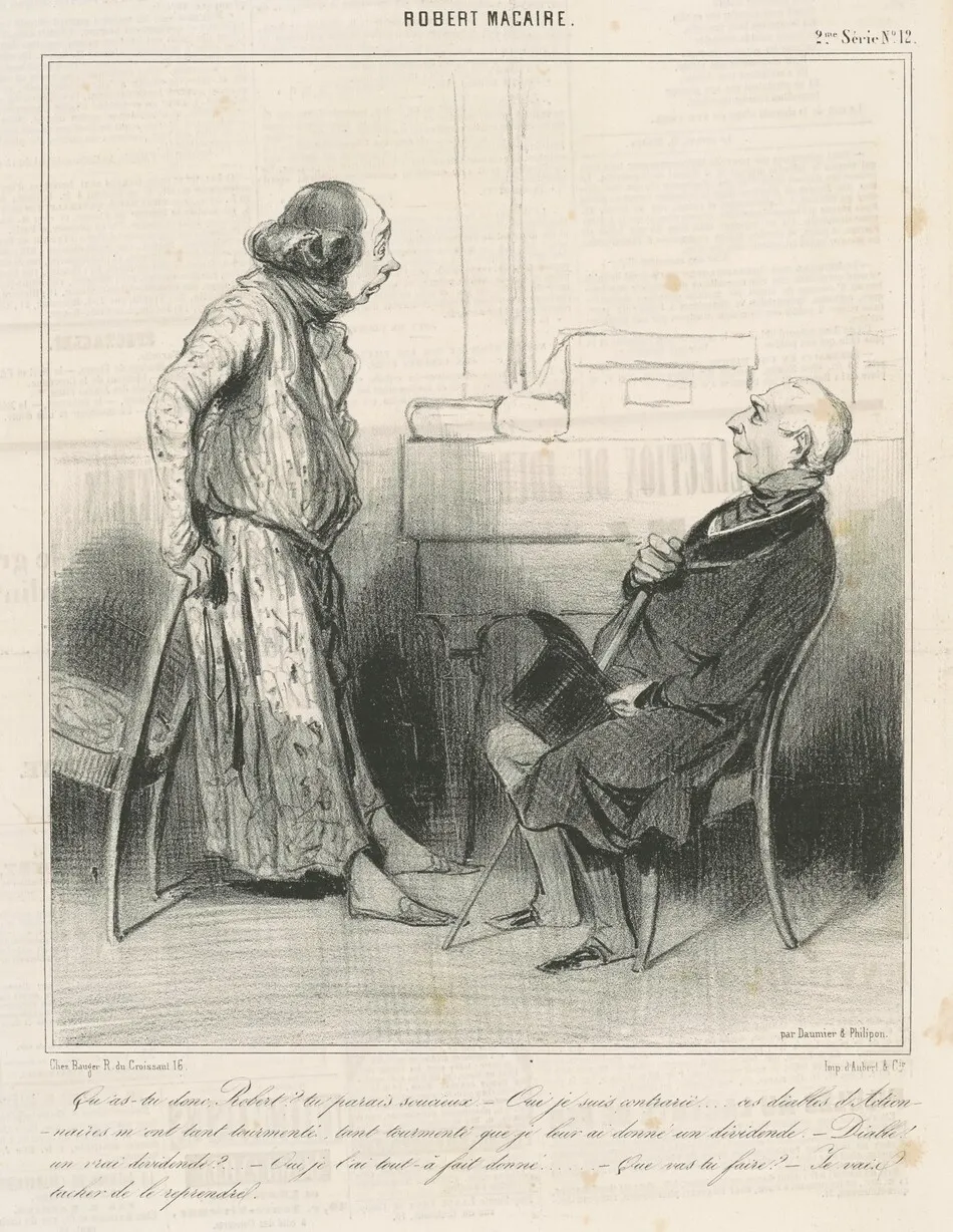 Qu'as-tu donc, Robert? ... by Honoré Daumier
