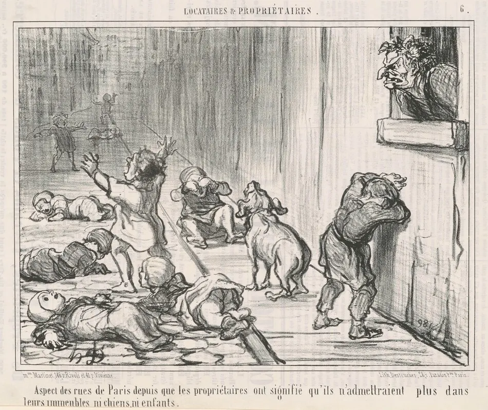 Aspect des rues de Paris depuis ... by Honoré Daumier