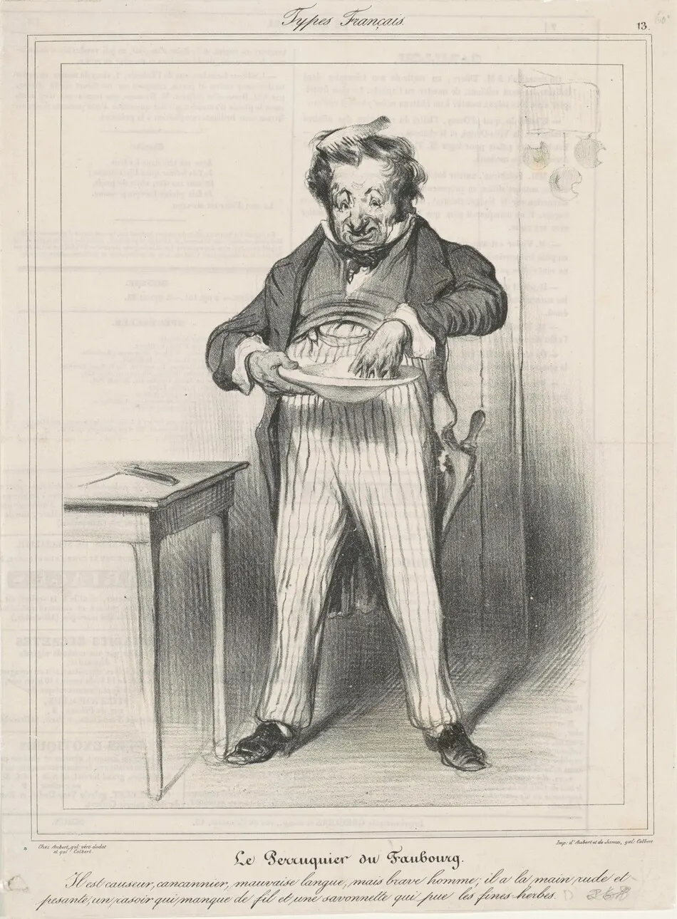 Le Perruquier du Faubourg by Honoré Daumier