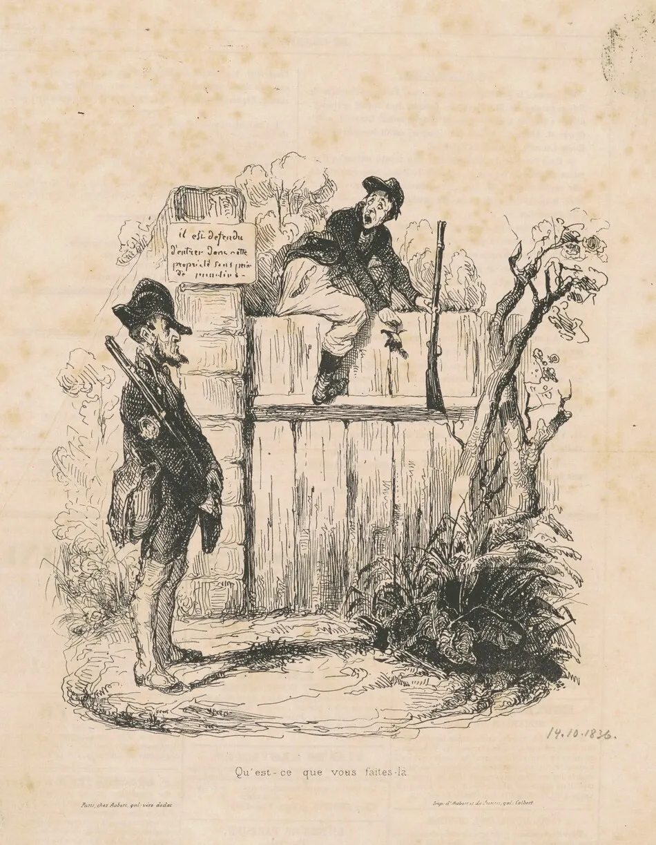 Qu'est-ce que vous faites la... by Honoré Daumier