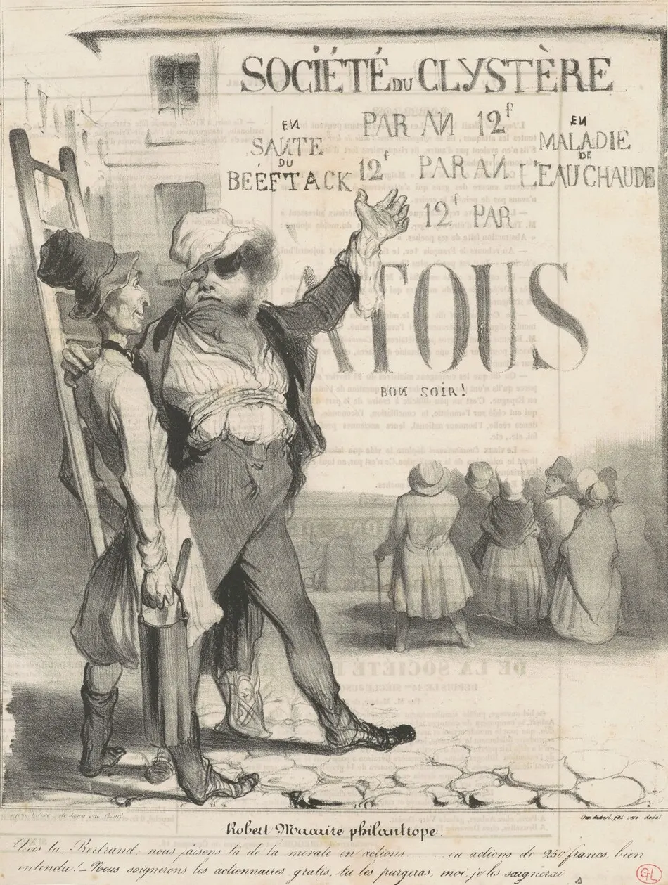 Robert Macaire philantrope by Daumier, Honoré