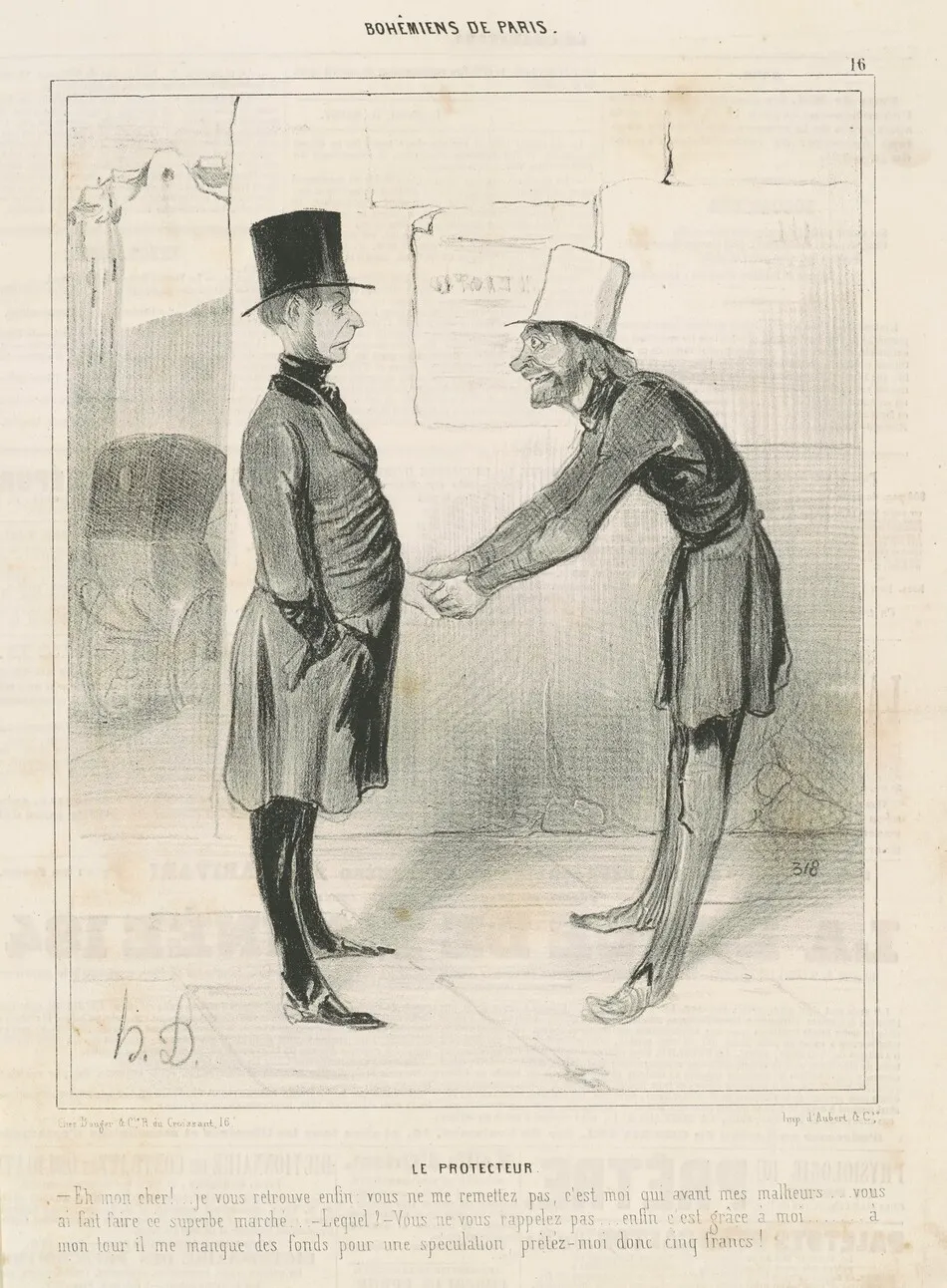 Le Protecteur by Honoré Daumier