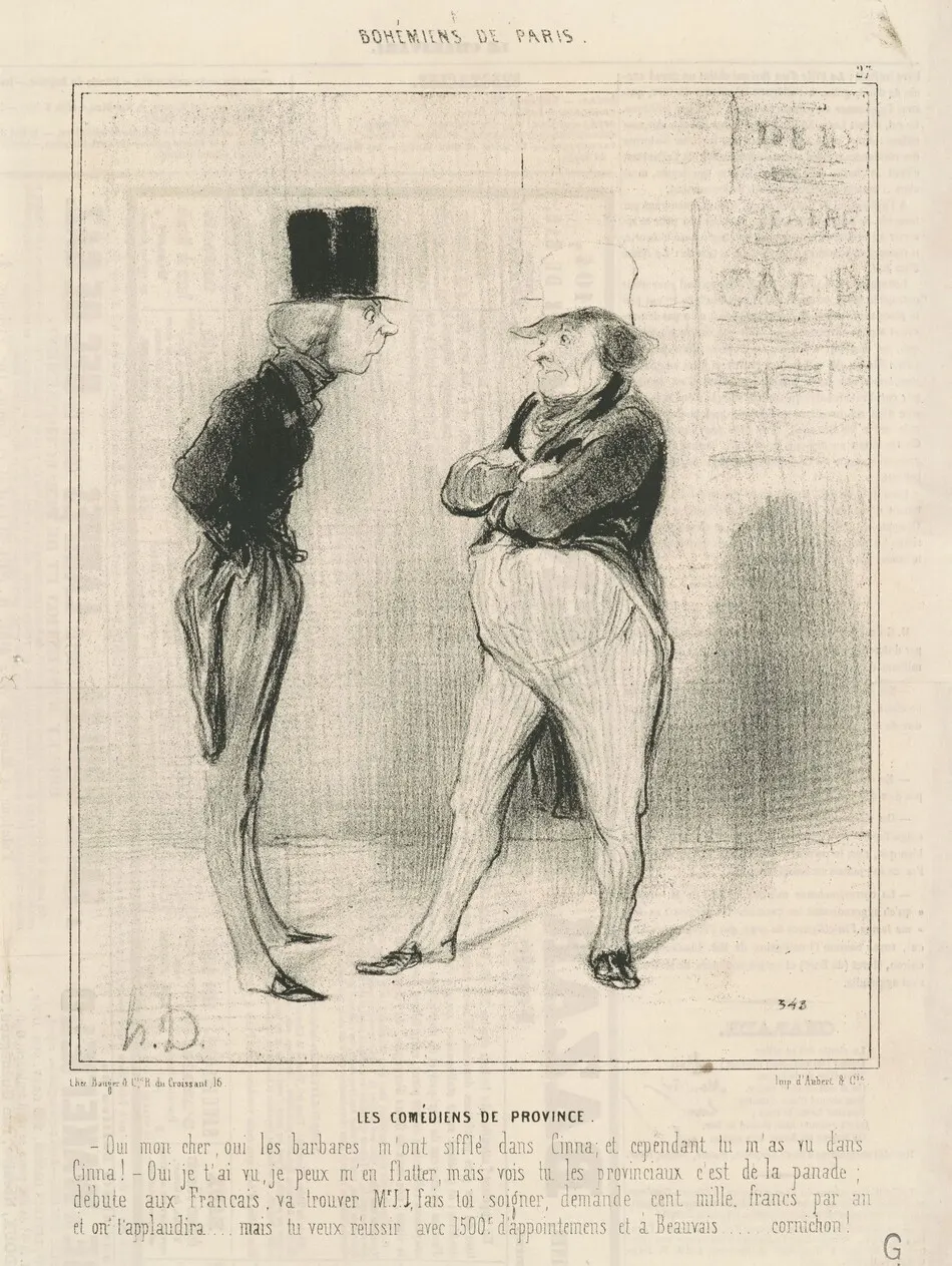 Les comédiens de province by Honoré Daumier