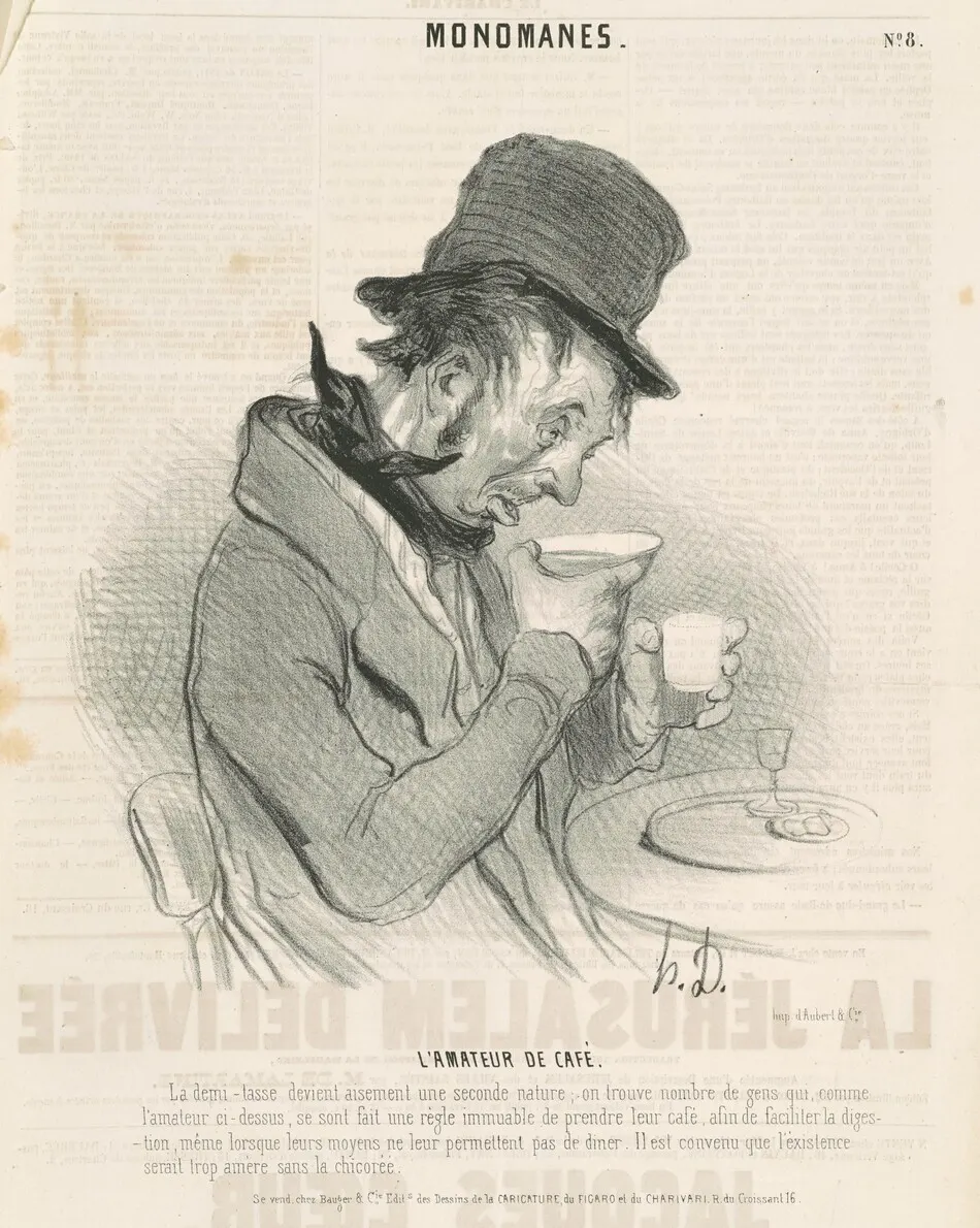 L'amateur de café by Honoré Daumier