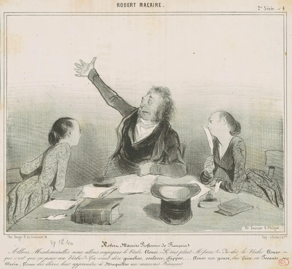 Robert Macaire professeur de français by Daumier, Honoré