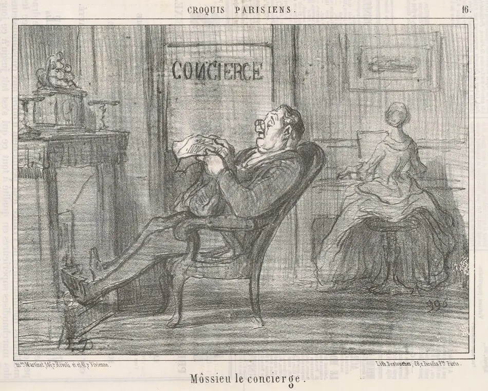 Mossieu le concierge by Honoré Daumier