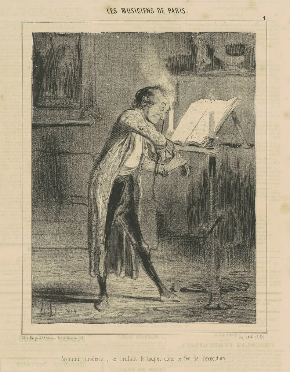 Paganini moderne ... by Honoré Daumier