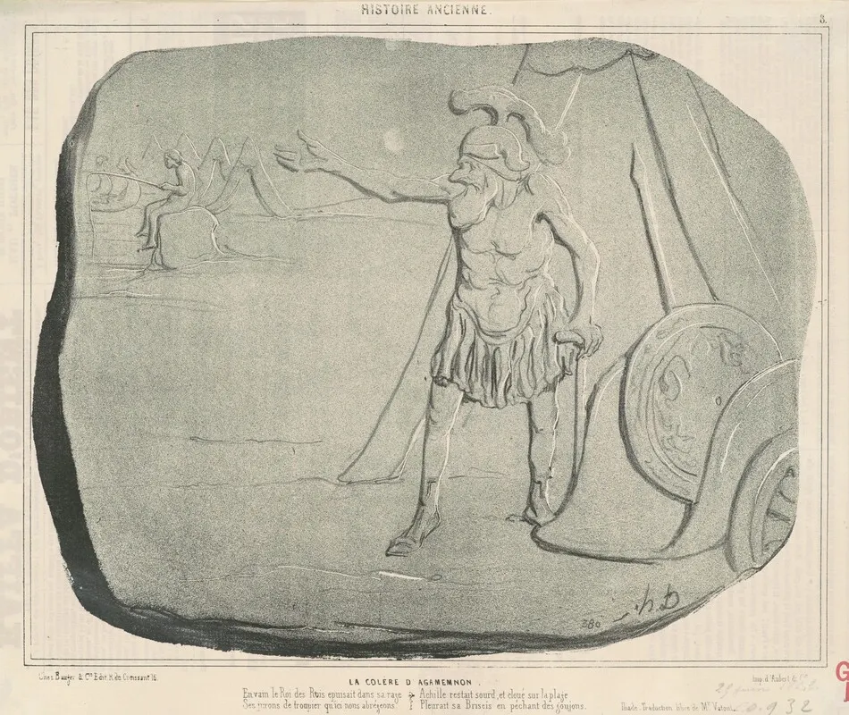 La colére d'Agamemnon by Honoré Daumier