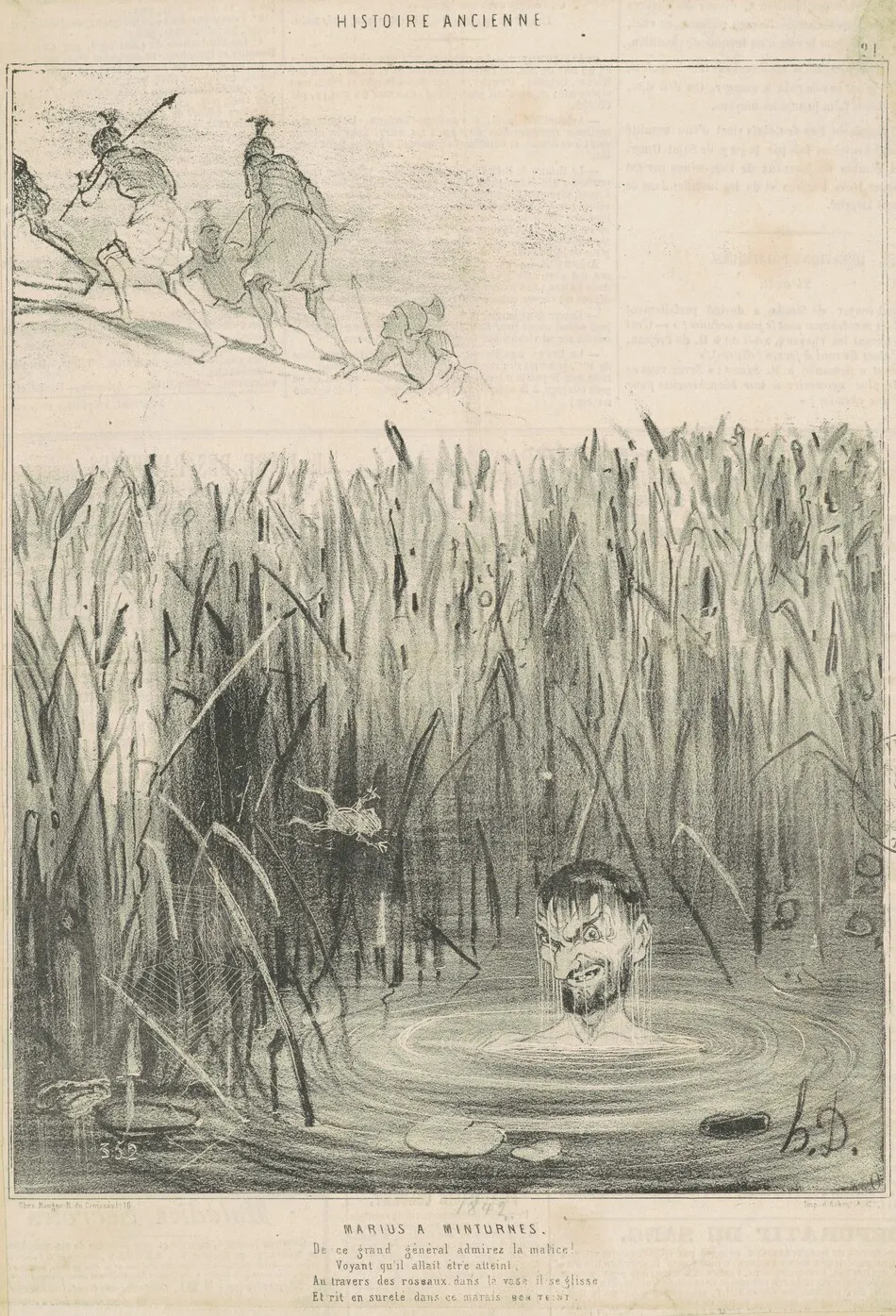 Marius a minturnes by Honoré Daumier