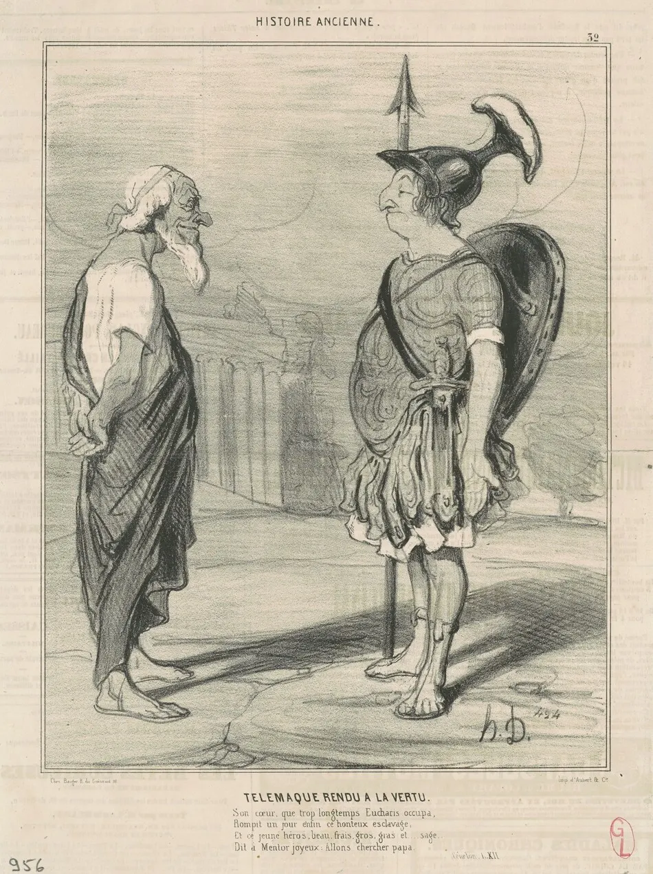 Télémaque rendu a la vertu by Daumier, Honoré