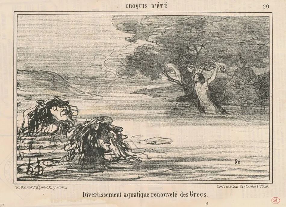 Divertissement ... renouvelé des Grecs by Honoré Daumier