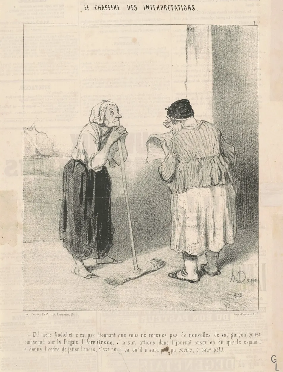 Eh! Mère Godichet c'est pas étonnant ... by Honoré Daumier
