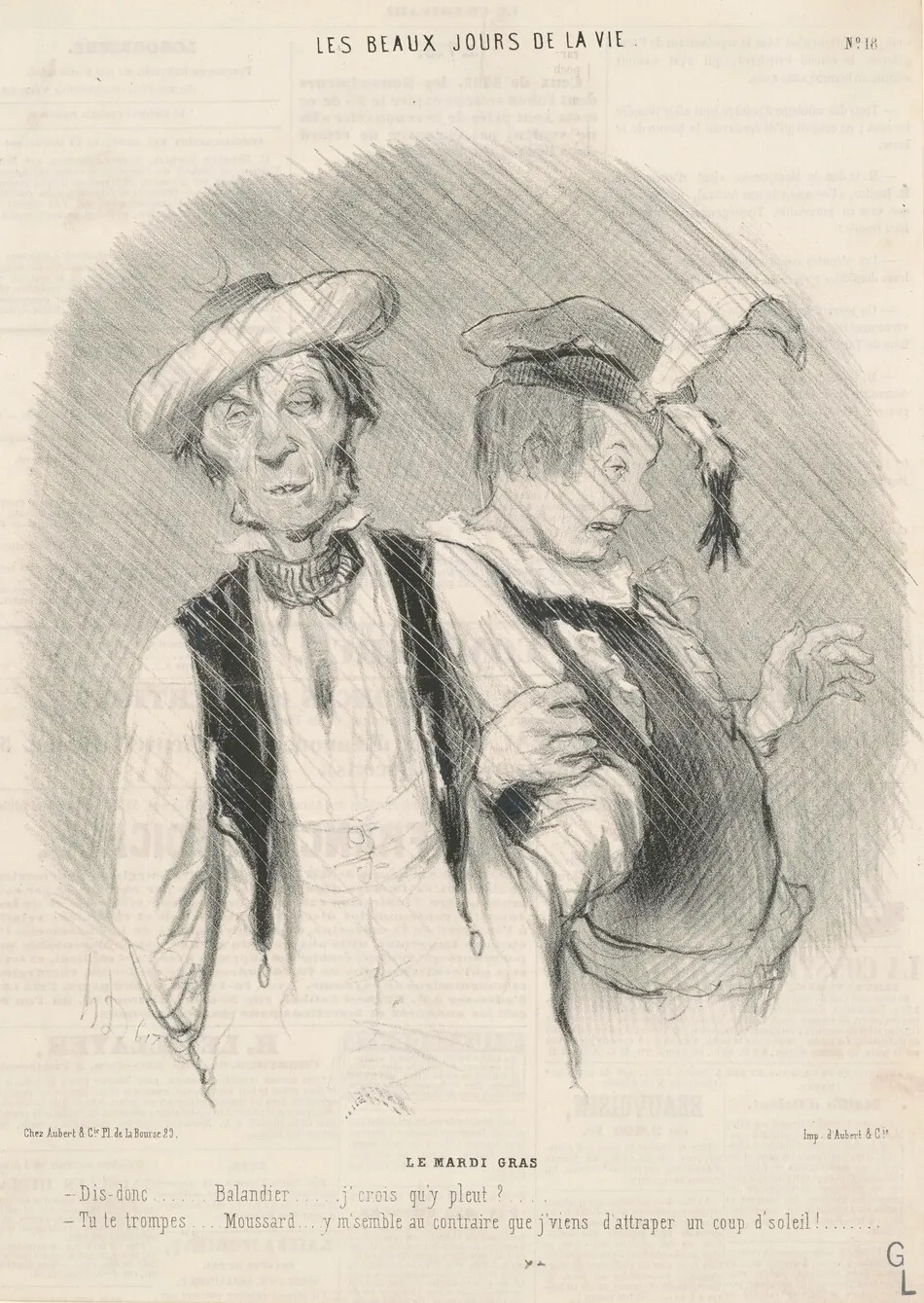 Le mardi gras by Honoré Daumier