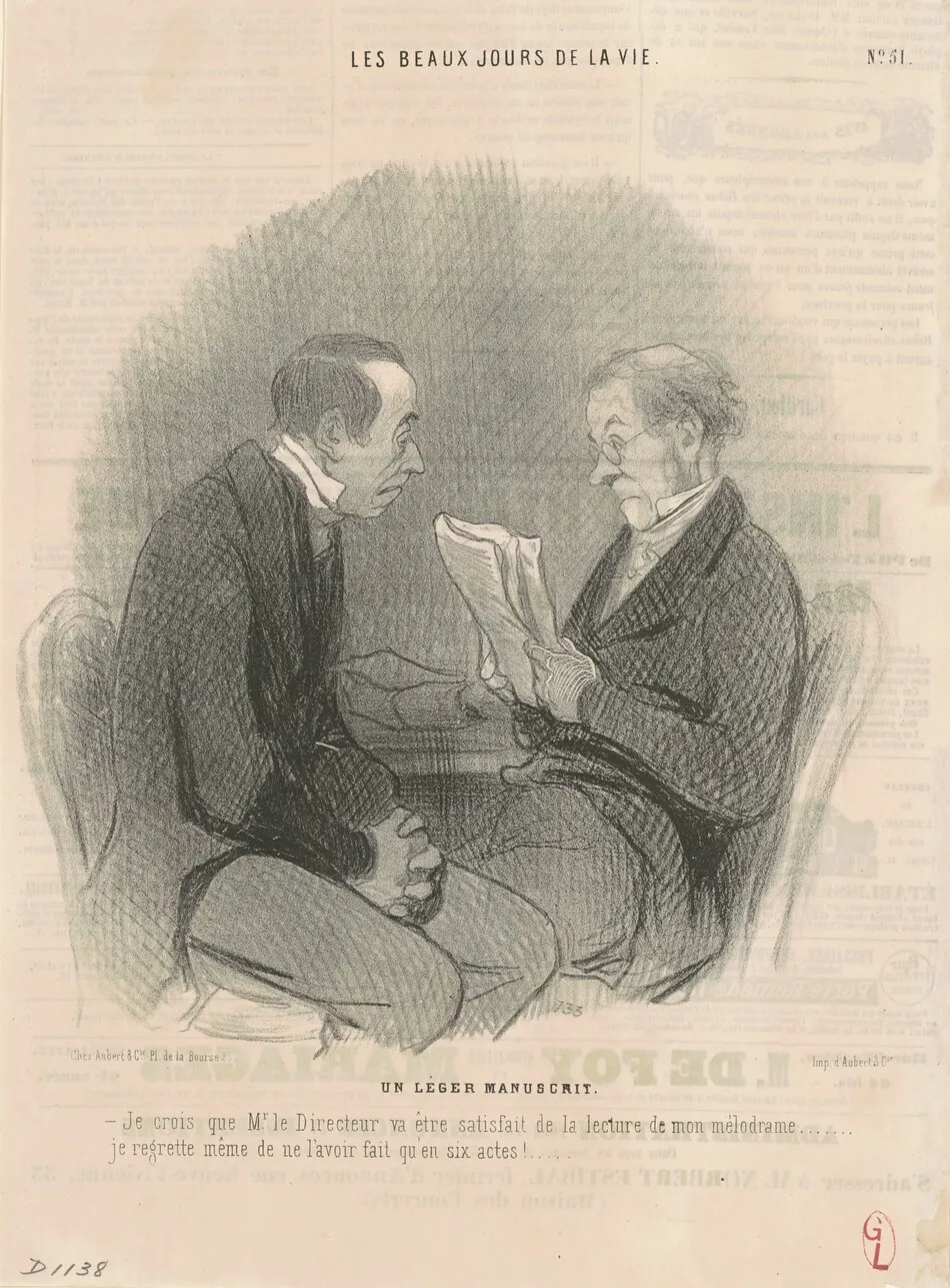 Un léger manuscrit by Daumier, Honoré