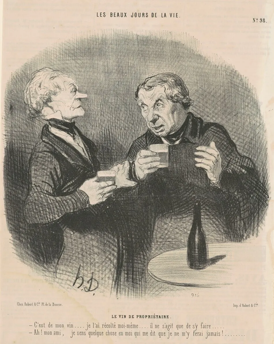 Le vin de propriétaire by Honoré Daumier