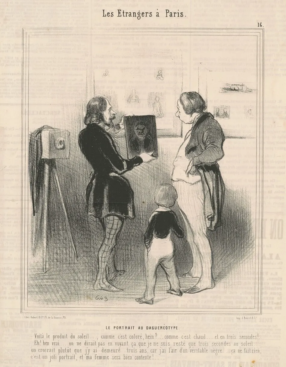 Le portrait au daguéréotype by Honoré Daumier