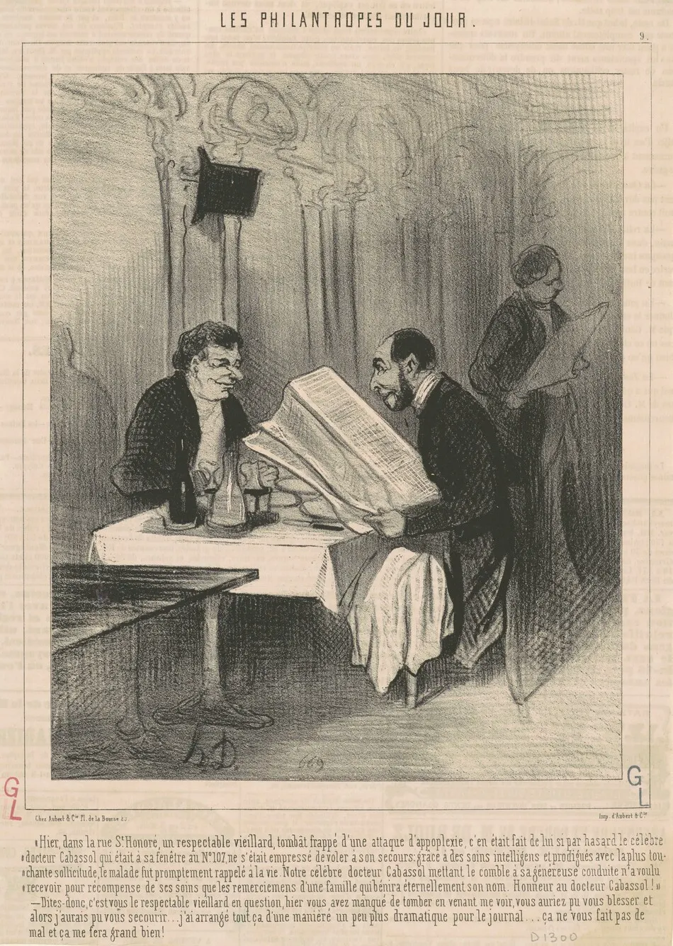 Hier dans la rue Saint-Honoré ... unviellard by Honoré Daumier