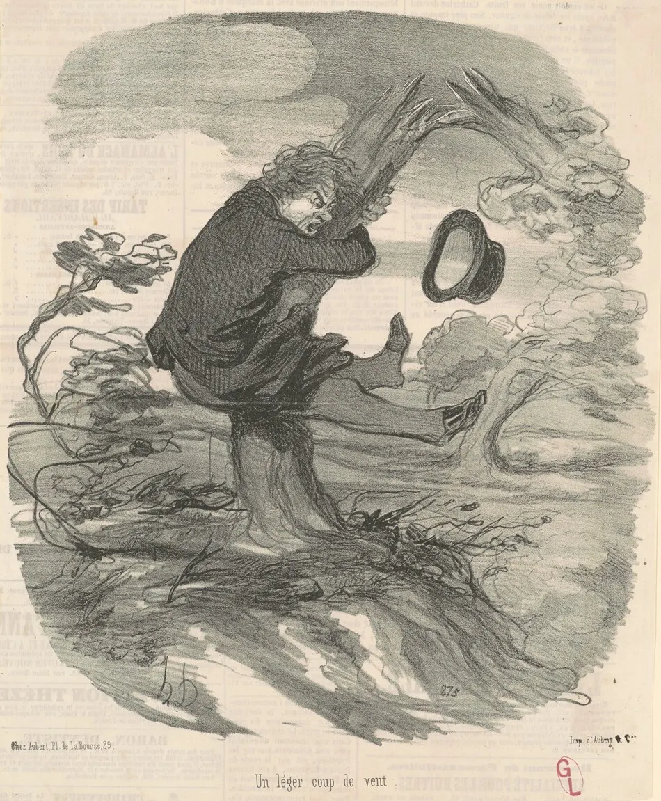 Un léger coup de vent by Daumier, Honoré