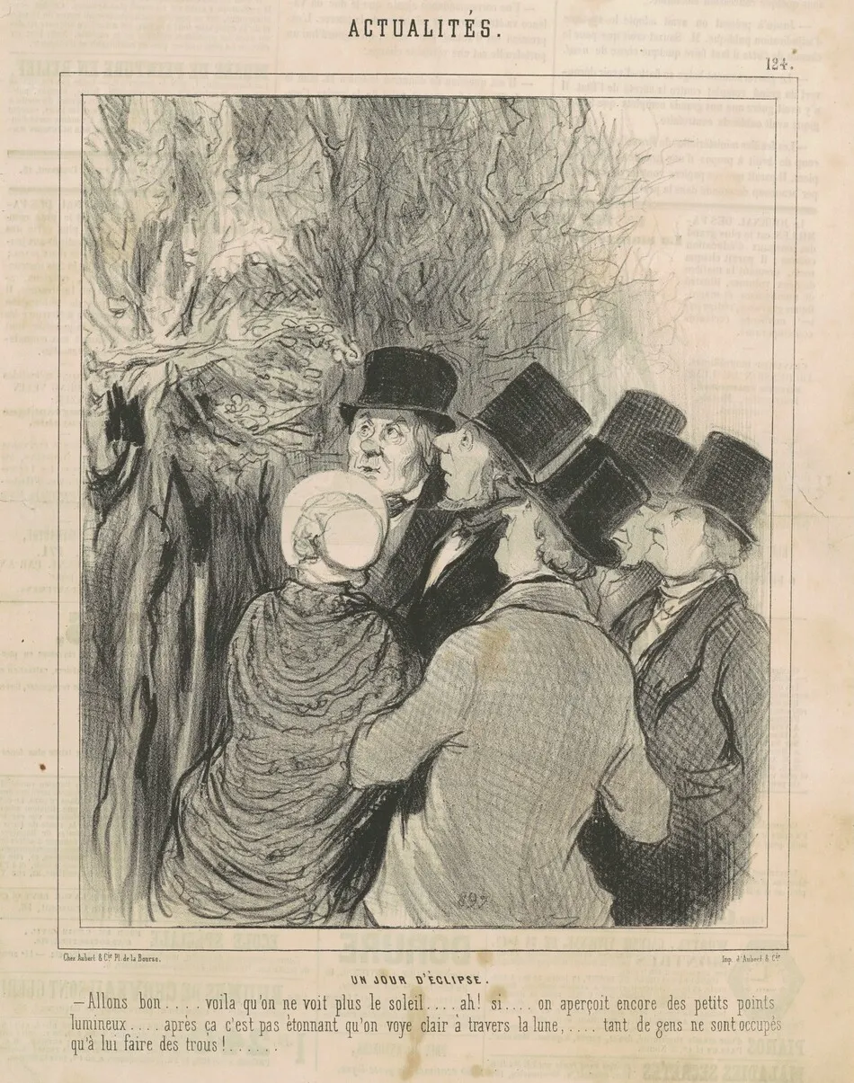Un jour déclipse by Daumier, Honoré