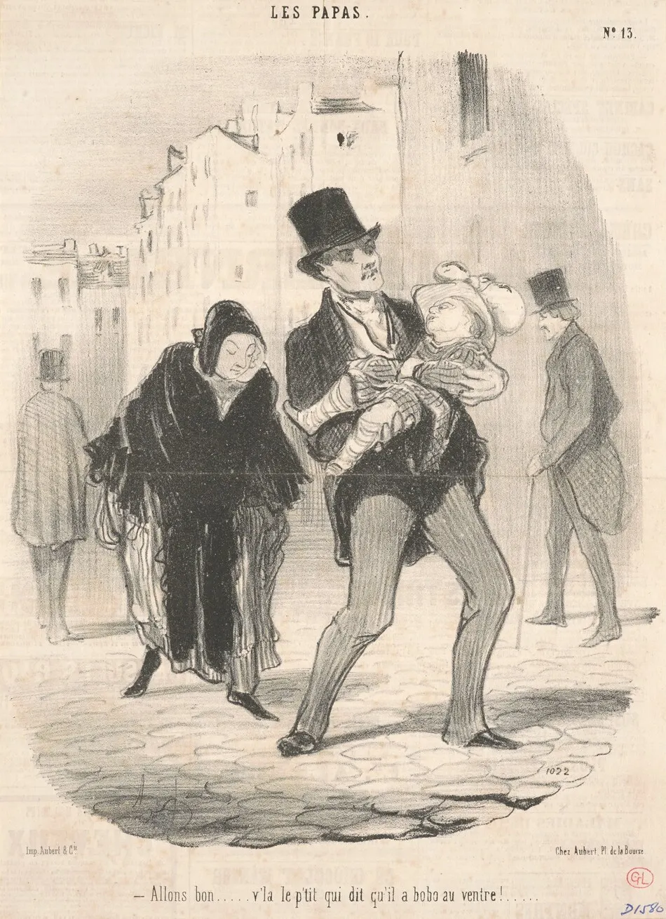 Allons bon ... v'la p'tit qui dit ... by Honoré Daumier