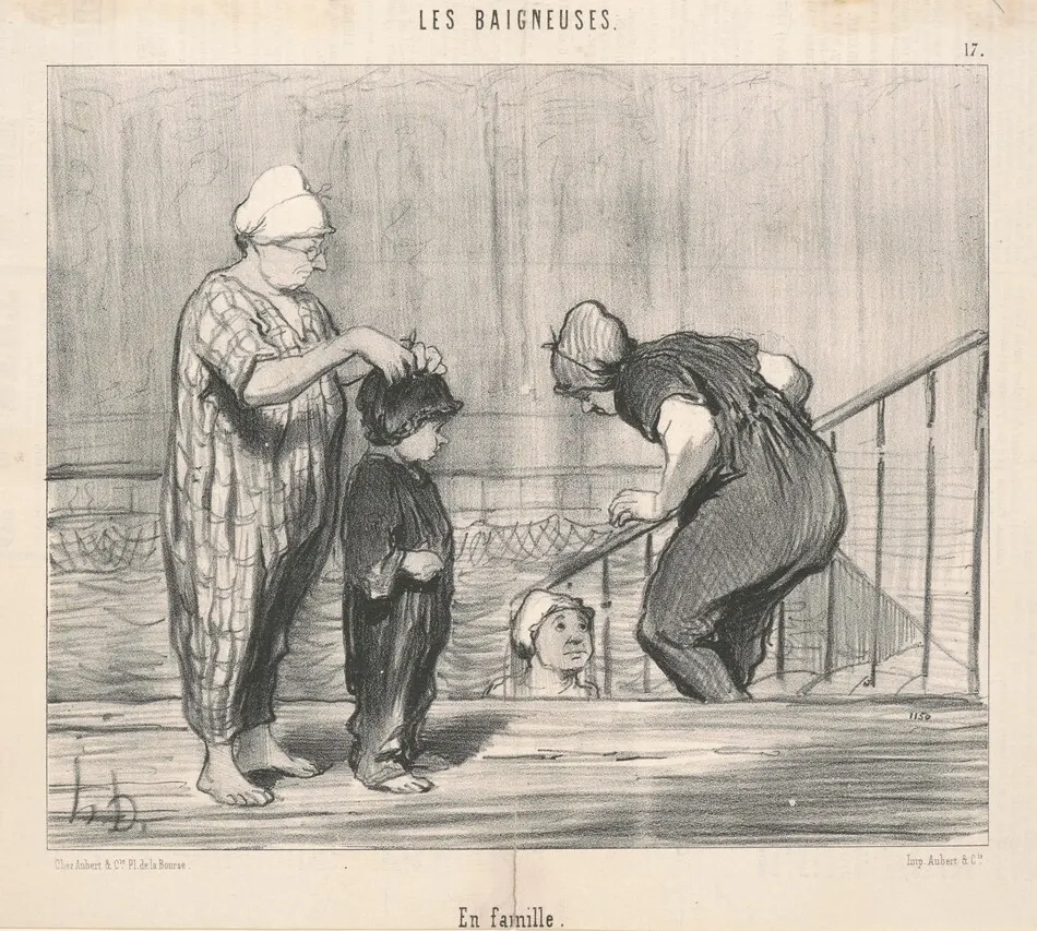 En famille by Honoré Daumier
