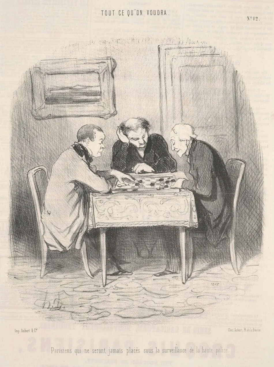 Parisiens qui ne seront jamais ... sous la surveillance ... by Honoré Daumier