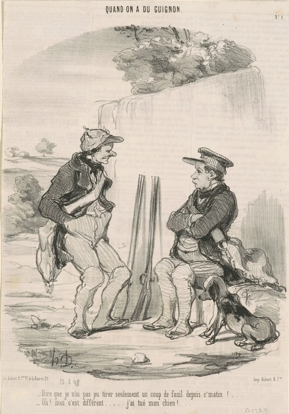 Dire que je n'ai pas pu tirer ... by Honoré Daumier