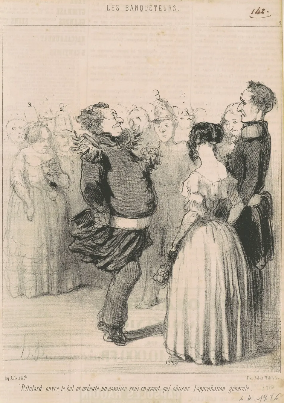 Rifolard ouvre le bal ... by Daumier, Honoré