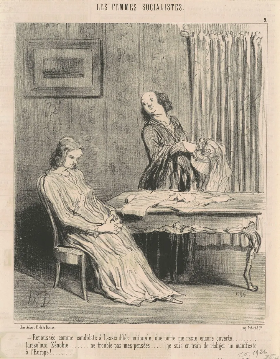 Repoussée ... une porte me reste ouverte ... by Daumier, Honoré