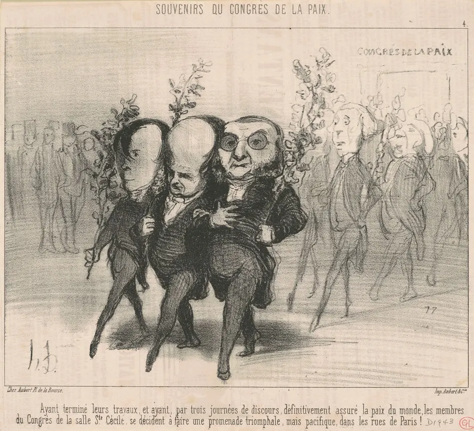 Ayant terminé leurs travaux ... by Honoré Daumier