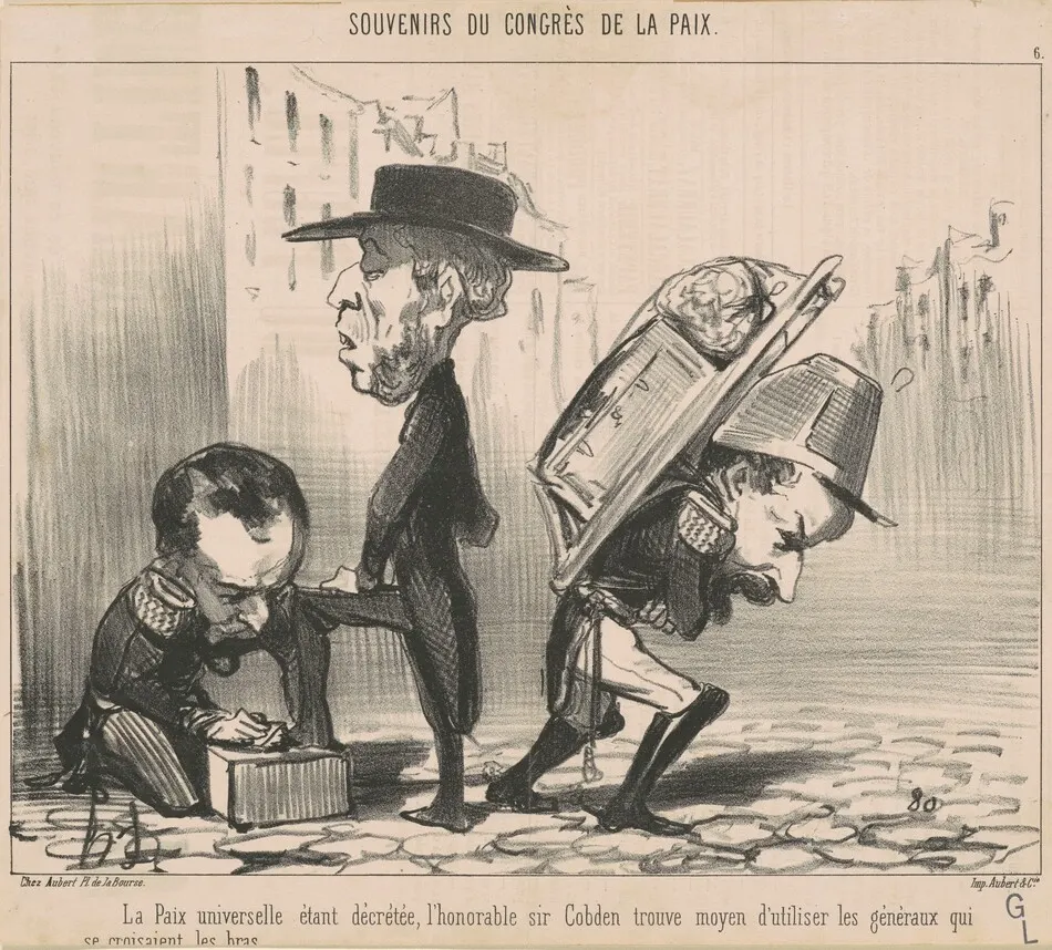 La paix universelle étant décrétée ... by Honoré Daumier