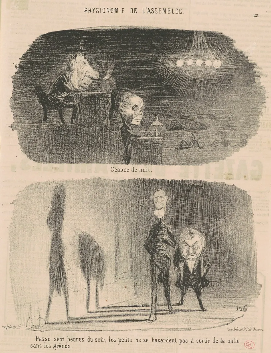Séance de nuit by Daumier, Honoré