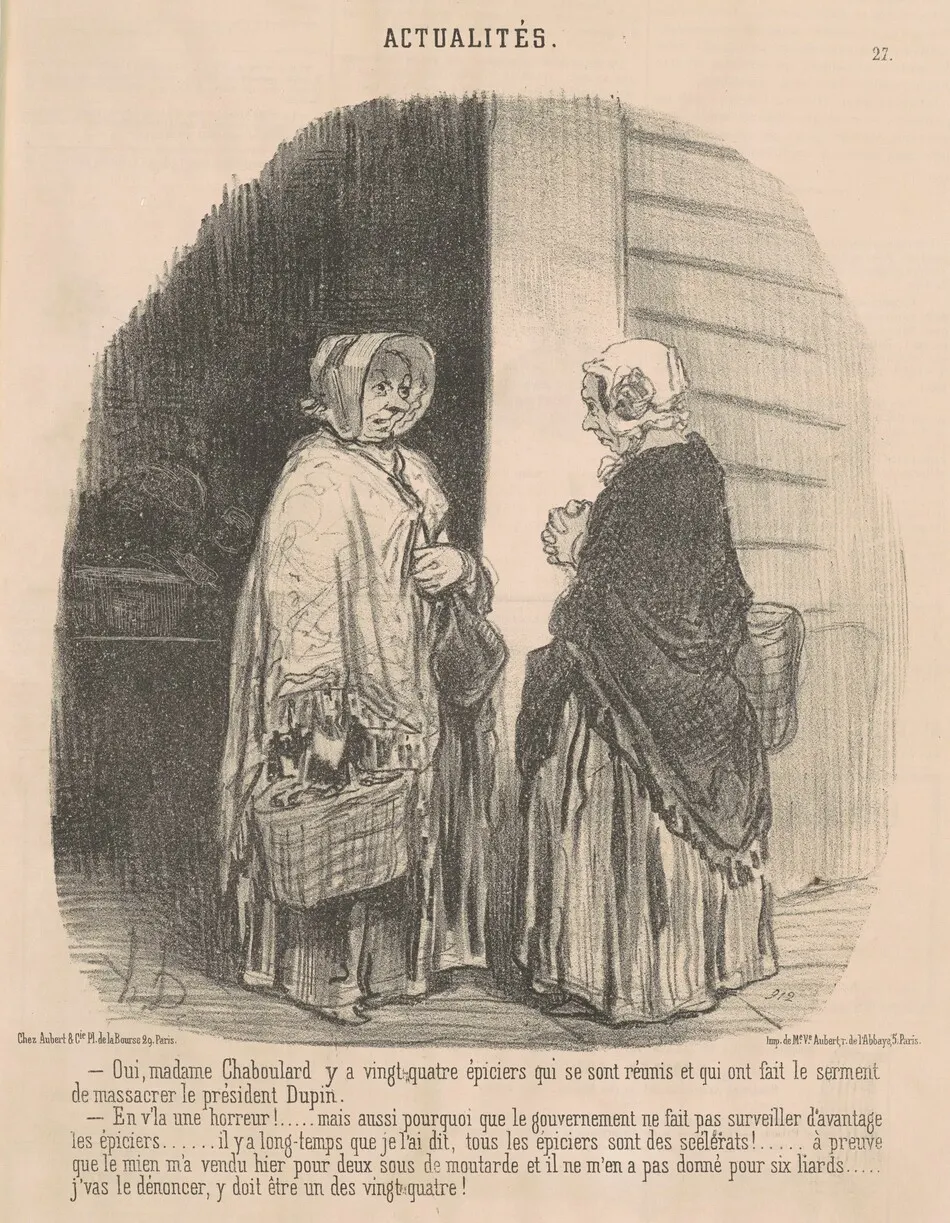 Oui, Madame Chaboulard ... by Honoré Daumier