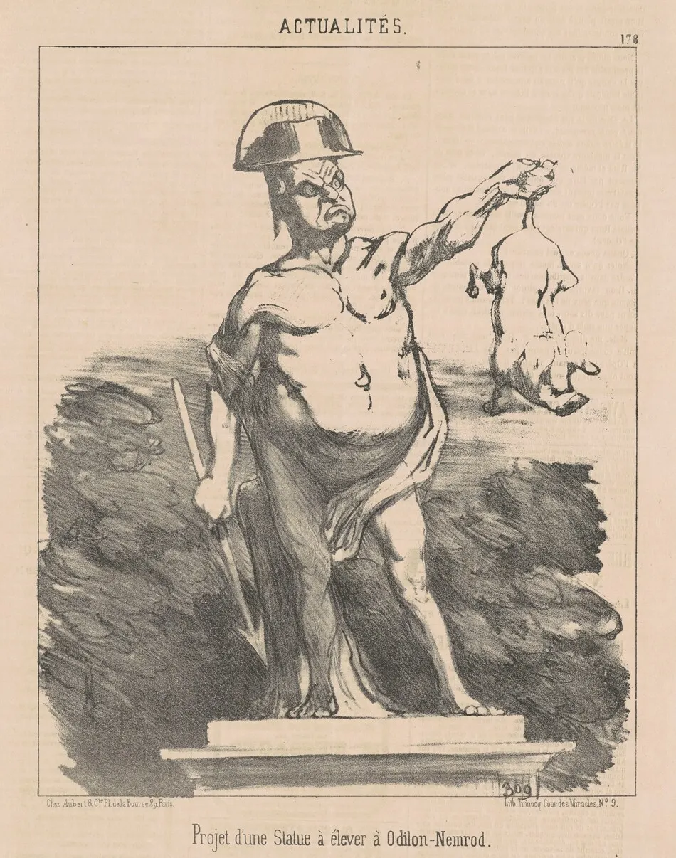 Projet d'une statue ... a Odilon-Nemrod by Honoré Daumier