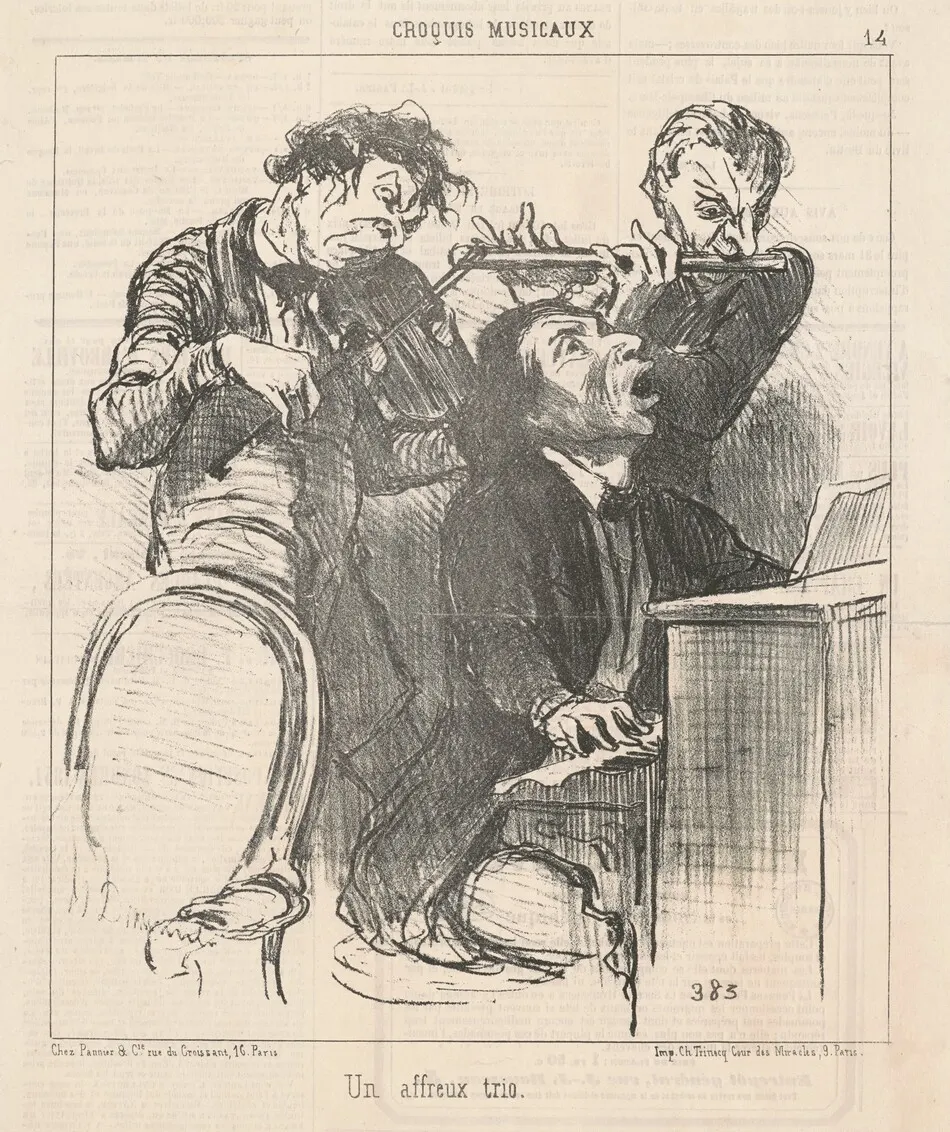 Un affeux trio by Daumier, Honoré