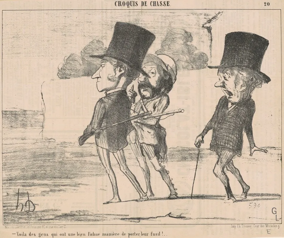 Voila des gens ont une ... fichue maniére ... by Daumier, Honoré