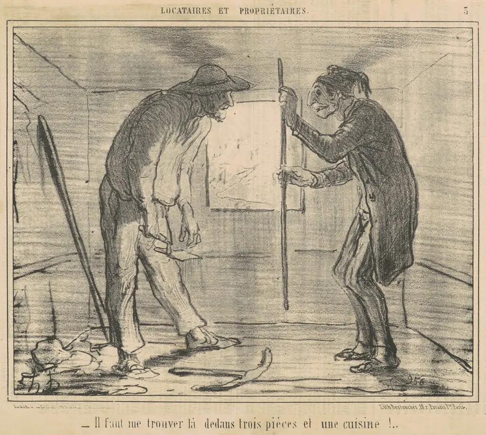 Il faut me trouver ... trois pièces ... by Honoré Daumier