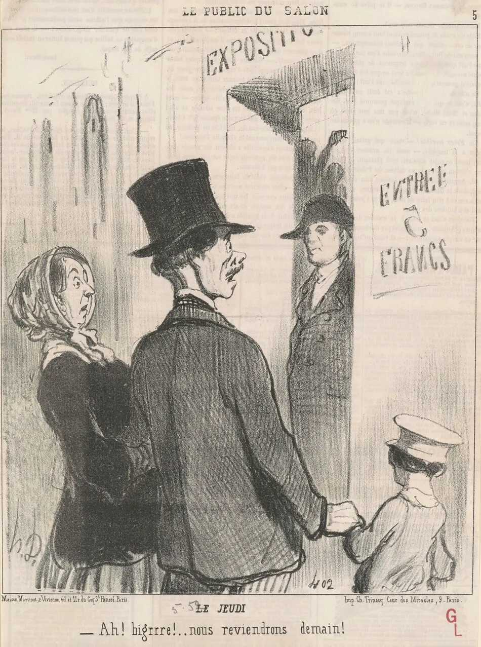 Le jeudi by Honoré Daumier