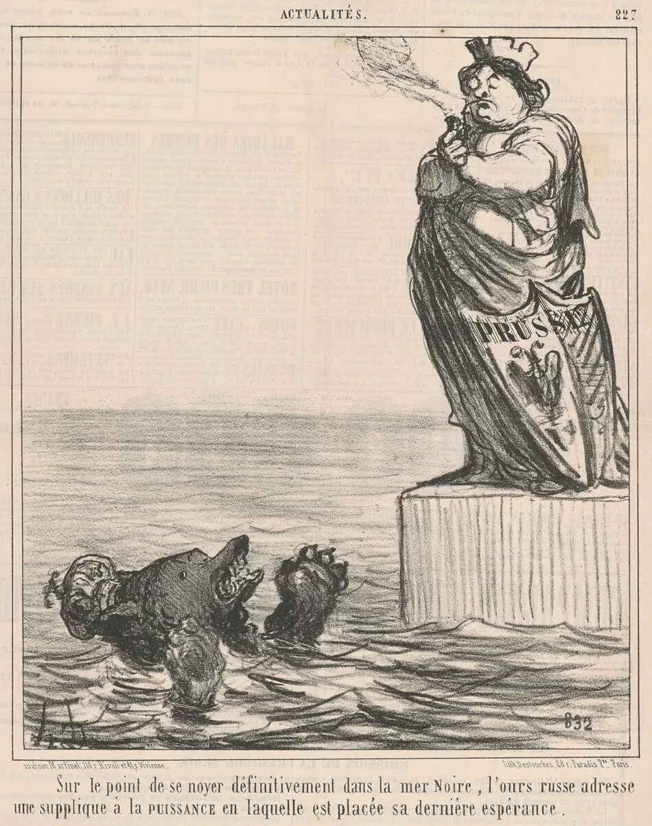 Sur le point de se noyer ... by Daumier, Honoré