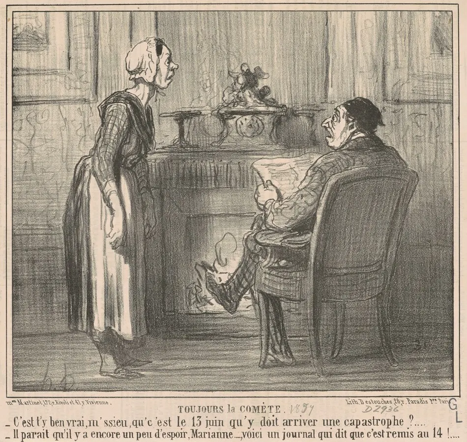 Toujours la comète by Daumier, Honoré