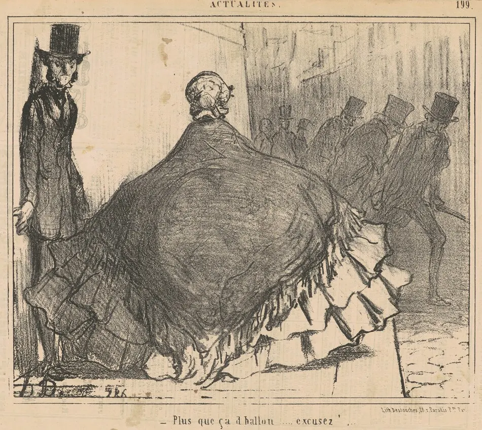 Plus que ca d'ballon ... Excusez! ... by Honoré Daumier