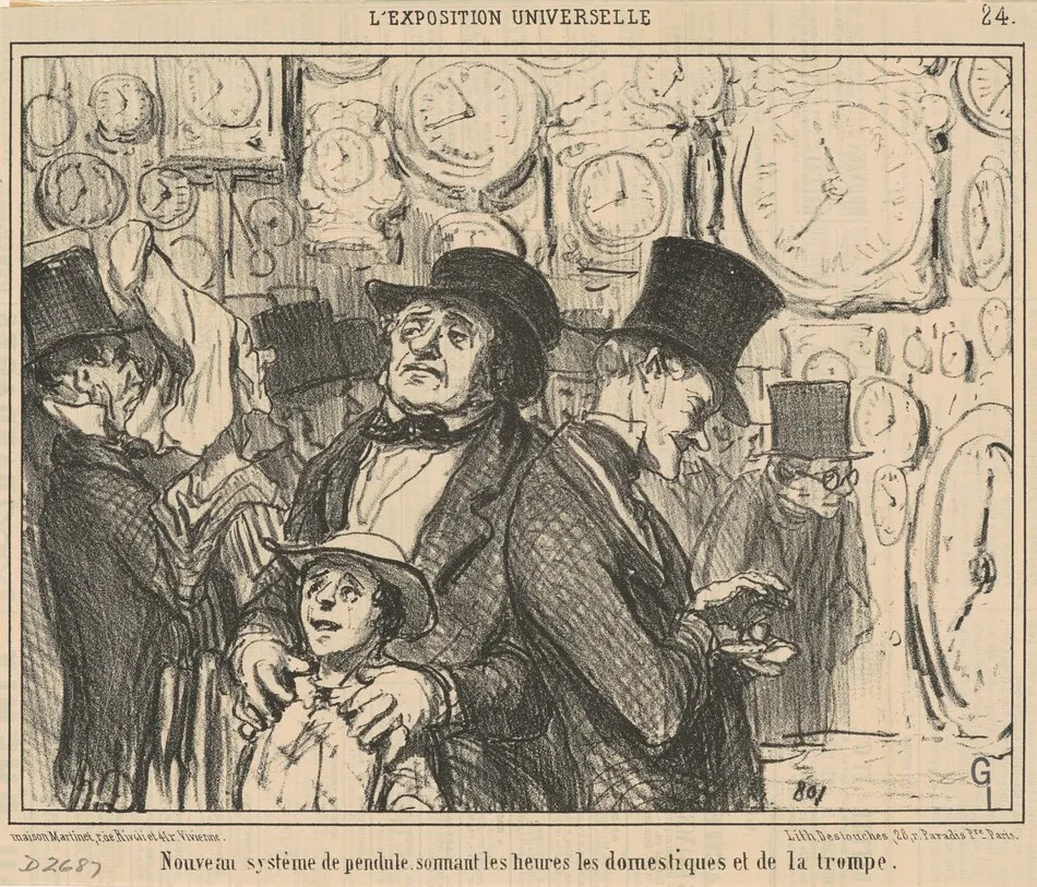 Nouveau système de pendule ... by Honoré Daumier